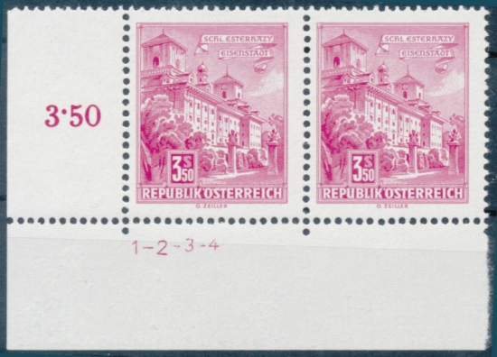 Briefmarke mit Symbolzahl(en)